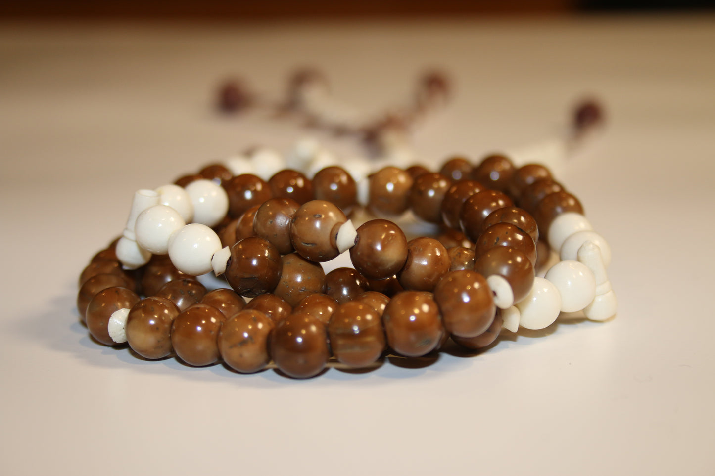 Light Kuk Nut Wood with Camel Bone Accents 9.1mm/.35"